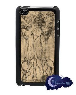   DaVincis Horses Case, Cover for iPod Touch 4th Generation, Equestrian