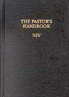 The Pastors Handbook NIV   Pastor Helps   2001 Hard Cover   Church 