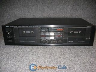 Yamaha KX W202V Audio Recorder Dual Cassette Stereo Tape Deck Player 