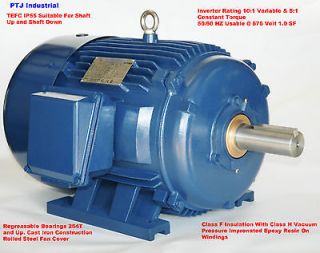NEW 5 HP ELECTRIC MOTOR 1200 RPM 215T Frame Severe Duty 2 YR 