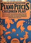 Harold Dixons PIANO PIECES CHILDREN PLAY 1928 songbook