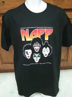 NAPP National Photoshop Professionals 2010 T shirt KISS Rock & Roll 