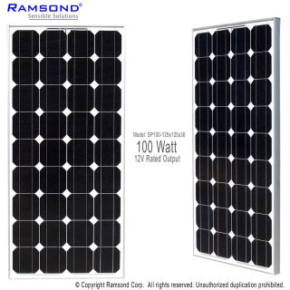 Ramsond 100 W Watts 100W 100Watts Photovoltaic PV Solar Panel Module 