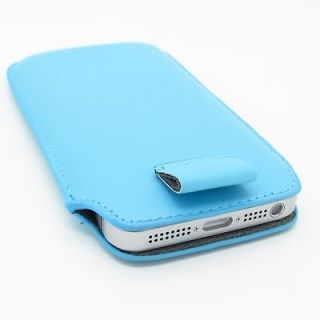 New Draw Pull Leather Skin Case Cover Pouch For Apple New iPhone 5 5G 