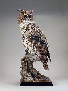   Armani Wisdom Gufo Grandissimo Eagle Owl Sculpture SIGNED NUMBER NEW