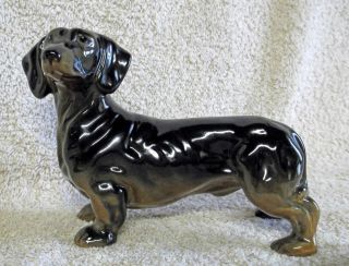 Charming Begging Dachshund Pottery Dog Figurine Perfect Coopercraft 