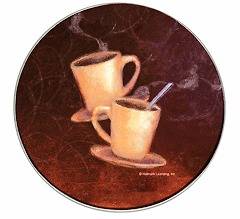  Coffee Java Cups Round STOVE Eye Range TOP Electric BURNER COVERS