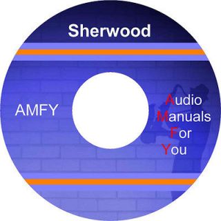Sherwood service manuals, owner manuals, schematics on 1 dvd, all in 