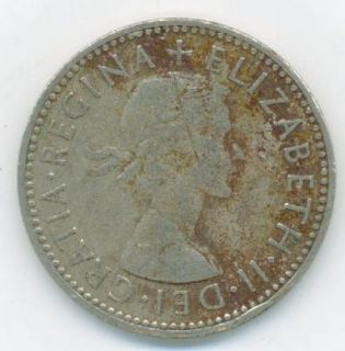 1955 Elizabeth II One Shilling Coin, Currancy, Great Britian, British