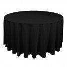 10) 120 ROUND SEAMLESS PURE BLACK TABLECLOTHS~WE​DDING~