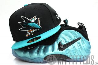   Sharks Nike Foamposite Pro Electric Blue Matching New Era Hat ONLY