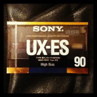 Sony UX ES 90 High Bias Type II Blank Cassette Tape NEW Sealed