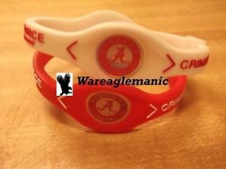   Crimson Tide College Sports University Bracelet Wristband Band SML NIB