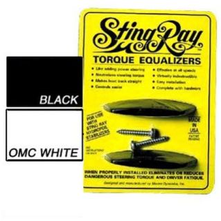   Boat Marine Sting Ray Hydrofoil Stabilizer Torque Equalizers Blk / Wht