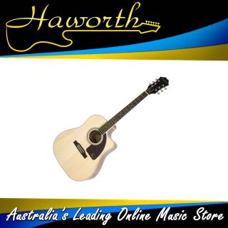Epiphone AJ 220SCE Acoustic/Elect​ric Guitar Natural   FREE Setup 
