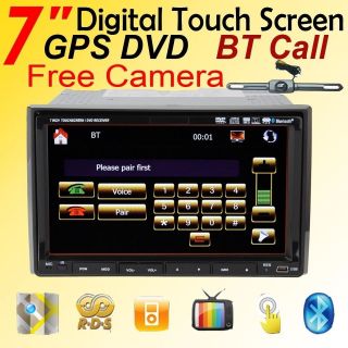Car Stereo DVD Player GPS SAT NAV /Mp3/Radio/Ipod/PIP/TV+SD Card 