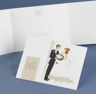 200 NEW Bride & Groom Wedding Save the Date Cards & Envelopes