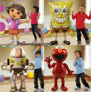 xl ELMO AIRWALKER PARTY BALLOON TOY STORY BUZZ Dora Spongebob birthday 