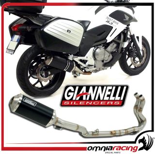 Giannelli Full Exhaust System Black Muffler Honda NC 700 X /NC 700 S 