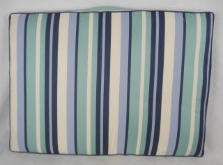 Company Store Blue Striped Adirondack Pet Bed Cushion NWT 35x25 