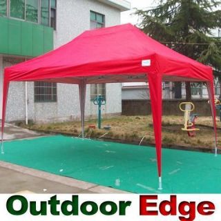 New 10 x 15 Easy Set Pop Up Party Tent Wedding Canopy Gazebo Red