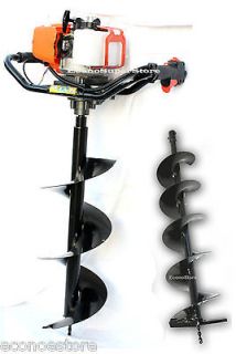 One Man 52cc Gas Power Post Earth Hole Digger w/10 & 6 x 800mm Auger 