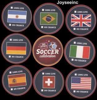 FIFA WORLD CUP 2010 FLAG BEER MATs COASTERs BIERDECKELs SOUS BOCKs 