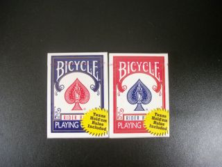 NEW BICYCLE RIDER BACK PLAYING CARDS POKER BLACK JACK TEXAS HOLD EM