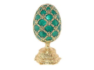 Swarovski Crystal Green Russian Faberge Egg with crown