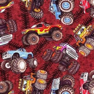 monster truck fabric in Fabric