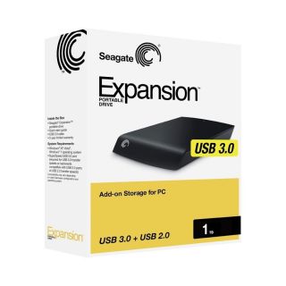 Seagate Expansion 1TB USB 3.0 Black Portable Hard Drive STBX1000100 in 