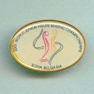 Sport pin Bulgaria Figure Skating World Junior championship Sofia 2001