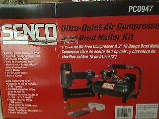 SENCO PC0947 Finish Pro 18 Gauge Brad Nailer Compressor Combo Kit
