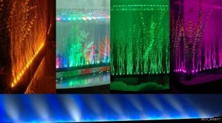 Dream 7 Color to Choose Aquarium Fish Tank Bubble LED Curtain Light 