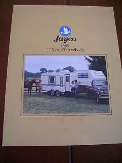 1985 JAYCO FIFTH WHEEL TRAVEL TRAILER *** ORIGINAL VINTAGE BROCHURE 