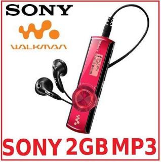   Walkman NWZ B172F Red 2GB Flash Portable Digital Media Player MP3 WMA