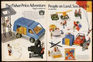 1977 Fisher Price Adventure toys TV action team etc photos vintage 