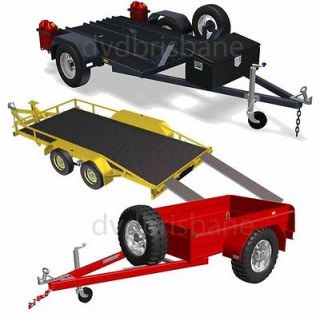 DIY Car Carrier, Box & Motorbike TRAILER PLAN Package