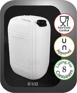 20L NOT 25LITRE PLASTIC WATER CONTAINER BOTTLE JERRY CAN FOOD 