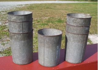 ANTIQUE OLD GALVANIZED Maple Syrup Sap Buckets VERY NICE ORIGINAL 