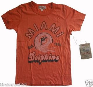 New Authentic Junk Food Juniors Vintage NFL Miami Dolphins T Shirt 