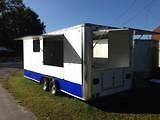 20 CONCESSION TRAILER 3 SERVING WINDOWS TANDEM AXEL WIDE OPEN
