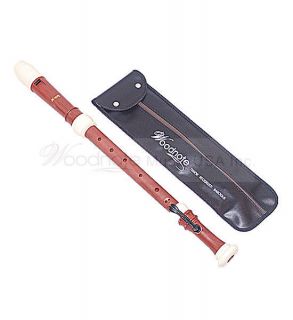 Pro. Twin Wood Simulated & Ivory Tenor Recorder Baroque Finger 