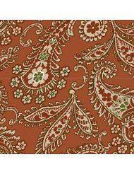 LAURA ASHLEY Tablecloth PAISLEY SPICE 70 ROUND Floral Flower Brown 