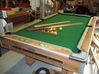 Brunswick retro vintage 9 slate pool table Century pro