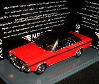 43 NEO Resin Model FORD Taunus P7 Coupe 23M RS Red / Black 1971 