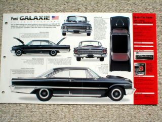 1961 FORD GALAXIE STARLINER 427 IMP Brochure