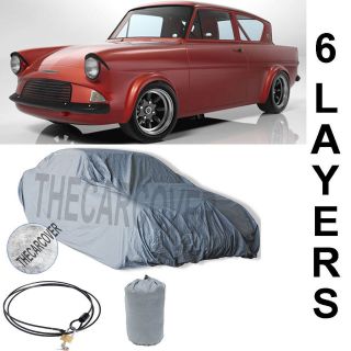 Ford Anglia 6 Layer Car Cover Fitted In Out door Water Proof Rain Snow 