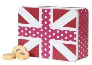   Union Jack Cake Biscuit Tin Queens Diamond Jubilee Table Decoration