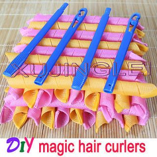   magic Hair Curlers Curlformers Spiral Ringlets Perm Leverage rollers